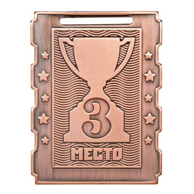 Медаль Dmz 135-65/В 3 место (50х65мм, s-2мм)