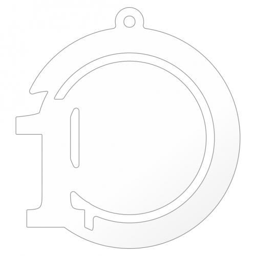 Заготовка медали MZP 826-80//W 1 место под сублимацию  (D-80мм, s-2 мм)