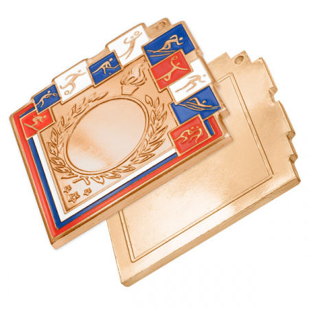 Медаль MZ 136-80/B (60х60мм, D-25 мм, s-2,5мм)