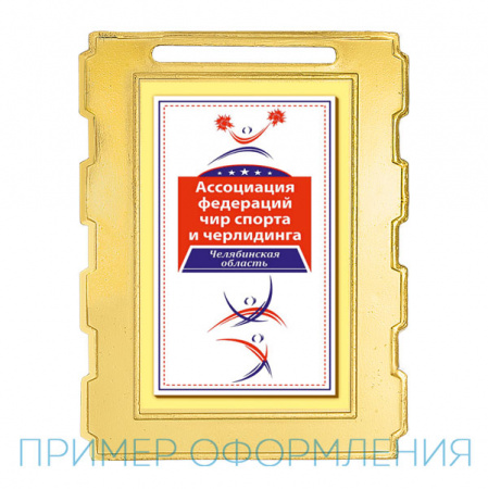 Медаль MZ 135-65/G 1 место (50х65мм, s-2мм)