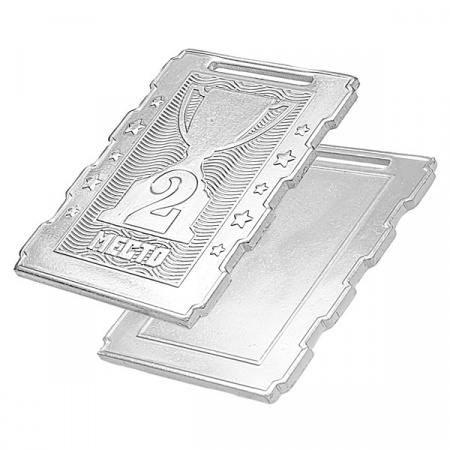 Медаль MZ 135-65/S 2 место (50х65мм, s-2мм)