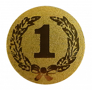 Эмблема D1-AM1-105/G 1 место (D-25мм)