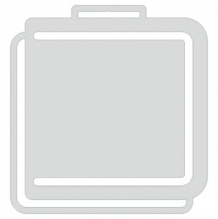 Заготовка медали MZP 838-95/W под сублимацию (95х100мм, s-2 мм)
