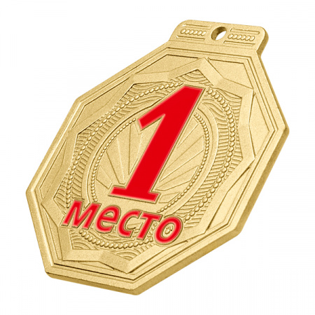 Медаль MZP 506-55/GM 1 место (50х55мм, s-2 мм)