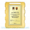 Медаль MZ 135-65/G 1 место (50х65мм, s-2мм)