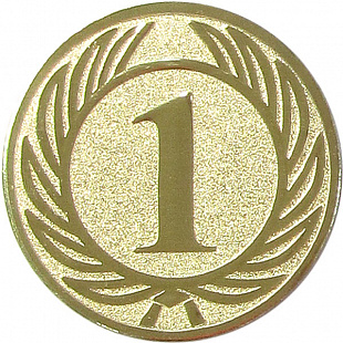 Эмблема D1-A36/G 1 место (D-25 мм)