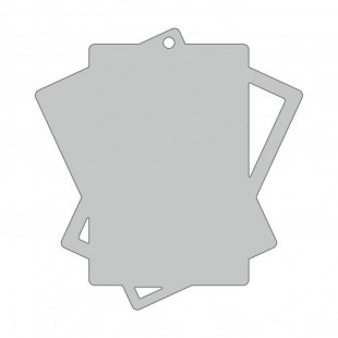 Заготовка медали MZP 842-95/White под сублимацию (95x100мм, s-2 мм)