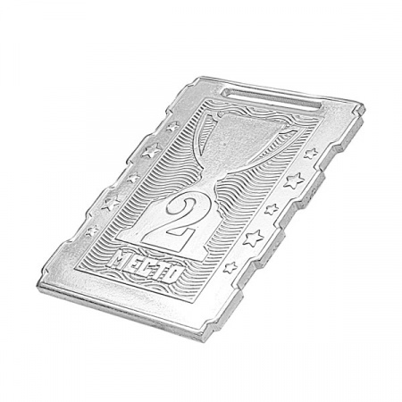 Медаль MZ 135-65/S 2 место (50х65мм, s-2мм)