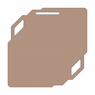 Заготовка медали MZP 841-100/ВM под сублимацию (100x100мм, s-2 мм)
