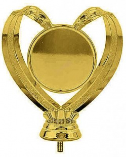 Фигура B207/G  эмблемоноситель сердце (H-11,5 см)