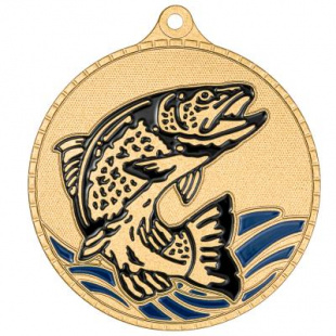 Медаль MZP 649-55/GМ рыболовный спорт (D-55мм, s-2 мм)