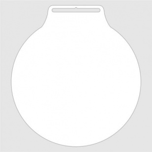 Заготовка медали MZP 413-70/White под сублимацию (D-70мм, s-2 мм)