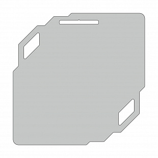 Заготовка медали MZP 841-100/SM под сублимацию (100x100мм, s-2 мм)