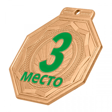Медаль MZP 506-55/ВM 3 место (50х55мм, s-2 мм)